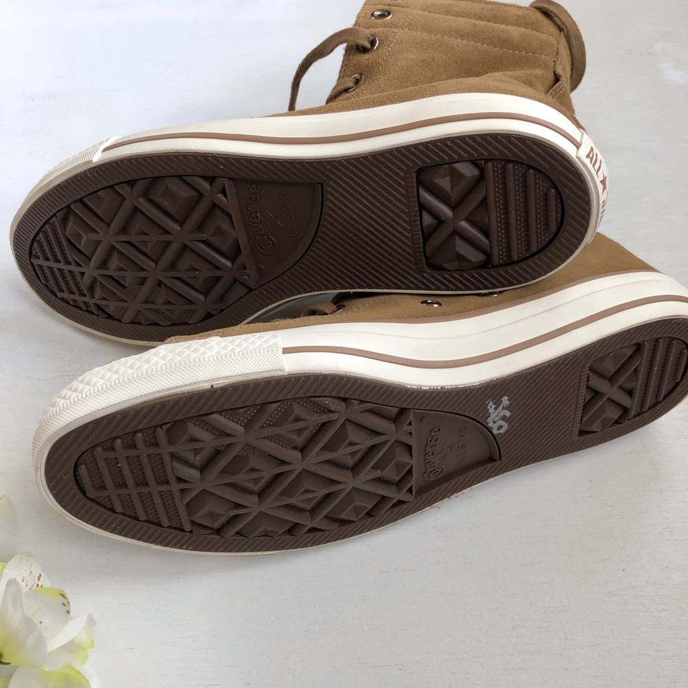 Converse  Taylor Hi-Rise Suede Shearling sneakers - Picture 4 of 7